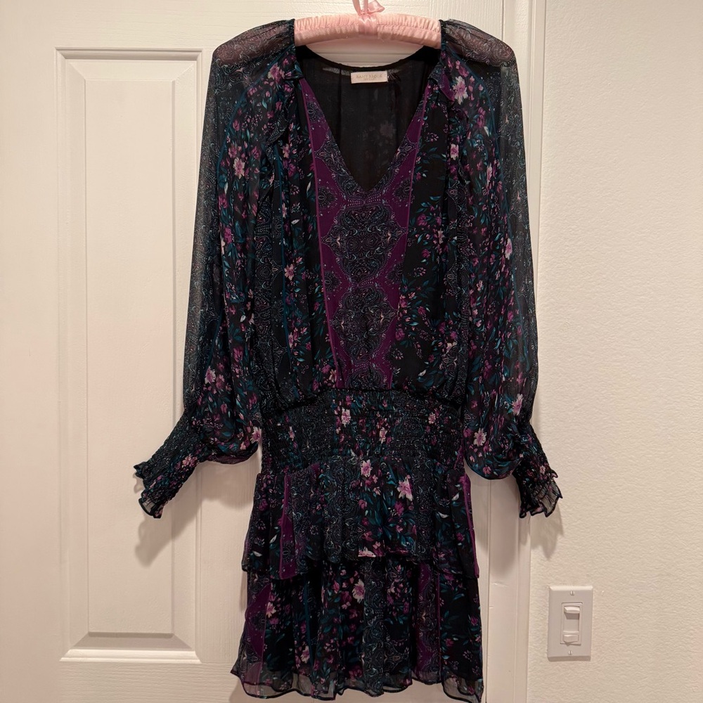 Ramy Brook New York 100% Silk Mini Dress Size M - Picture 5 of 11